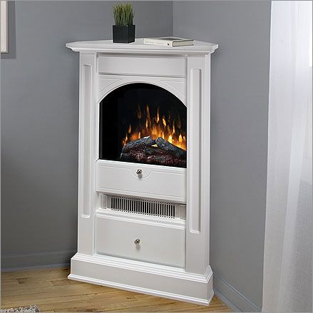 Small corner propane fireplace - living room Small Electric Fireplace, Corner Electric Fireplace, Corner Gas Fireplace, Fireplaces Layout, Small Fireplace, Fire Places, Electric Fire, Living Room Decor Fireplace, Rv Hacks