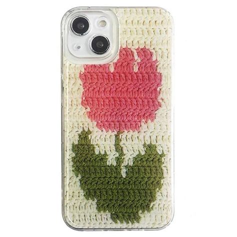 Keep your phone looking cute with this Tulip Crochet iPhone Case! 🌷 Side Stripe Pants, Crochet Phone Cases, Artsy Outfit, Stripe Pants, Fun Crochet Projects, Iphone Cover, Side Stripe, Knitted Bags, Crochet Toys