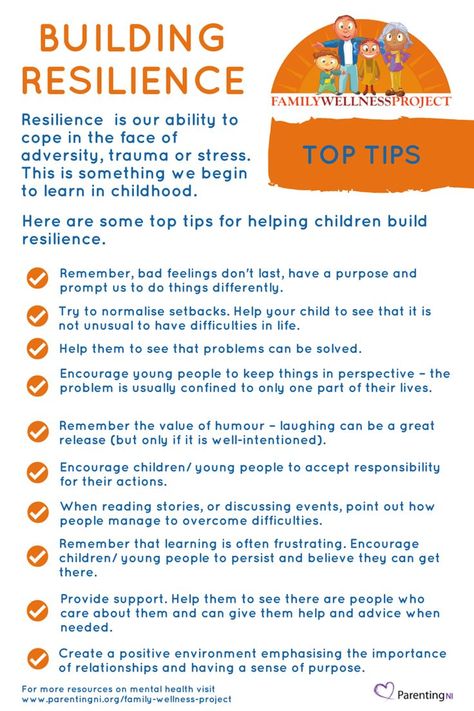 Top tips for parents on building resilience in children. Resilience is being able to ‘bounce back’ from difficult times, setbacks and challenges. Resilience Activities, Resilience In Children, Building Resilience, Build Resilience, Tips For Parents, Family Wellness, Smart Parenting, Emotional Resilience, Parenting Skills