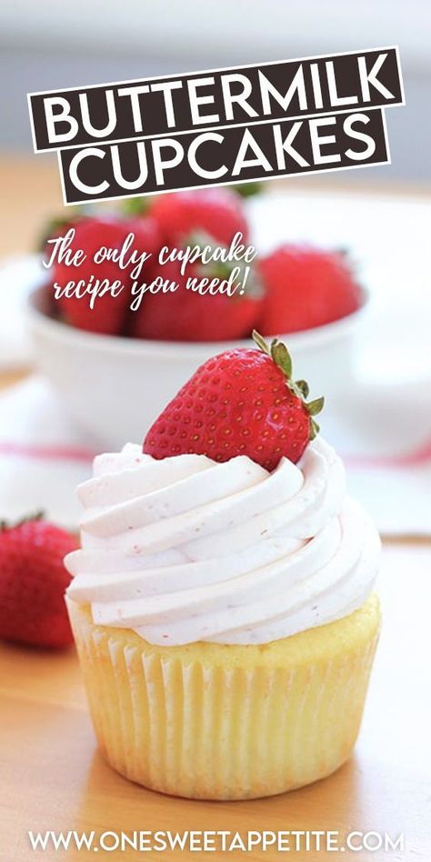 Publix Cupcakes Recipe, Buttermilk Cupcake Recipes, Moist Cupcake Recipes, Buttermilk Cupcakes, Moist Vanilla Cupcakes, Moist Cupcakes, Chocolate Chip Cupcakes, Vanilla Cupcake Recipe, Buttermilk Recipes