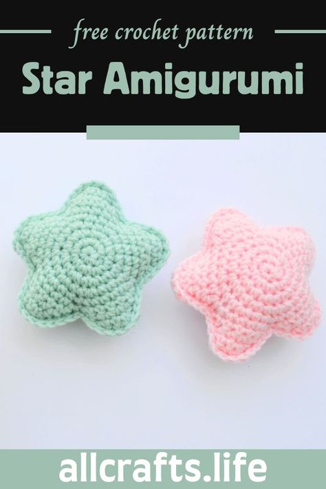 Crochet Easy Star Amigurumi Crochet Star Charm, Crochet Stuffed Star, Crochet Star Pillow Free Pattern, Crochet Stars Pattern Free, Crochet Star Plush, Star Amigurumi Pattern, Crochet Patterns Star, Crochet Star Pillow, Crochet Star Pattern