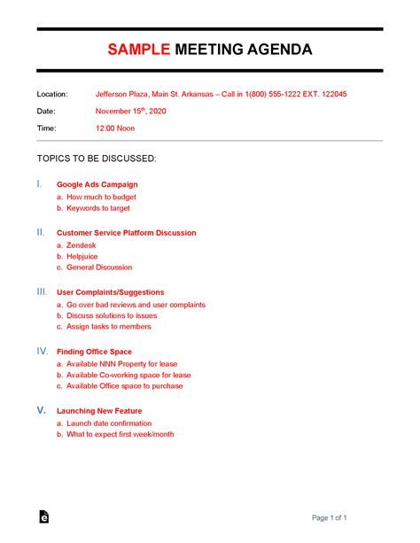 Meeting Agenda Template Doc 10 Free Meeting Agenda Templates Word and Google Docs from www.vertex42.comTable of ContentsIntroductionBenefits of Using a Meeting Agenda Template Do...  #Agenda #Meeting #Template Team Meeting Agenda, Meeting Template, Outline Template, Meeting Agenda Template, Blank Templates, Travel Brochure Template, Meeting Agenda, Agenda Template, Discussion Topics