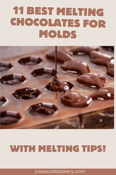 best melting chocolate for molds silicone tips how to make Homemade Chocolate Candy Molds, Easy Chocolate Candy Mold Recipes, Best Melting Chocolate For Molds, Chocolate For Molds Recipe, How To Melt Chocolate For Molds, Chocolate Mould Recipes, Melting Chocolate For Molds, Homemade Chocolates In Molds, Making Chocolate Candy In Molds