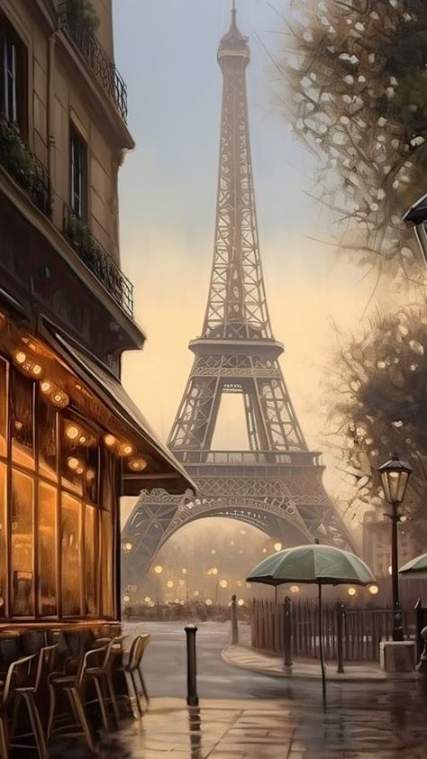 Paris Tower Wallpaper, Paris Art Painting, Good Morning Paris, Tower Wallpaper, Morning In Paris, Eiffel Tower Pictures, Paris Tower, Eiffel Tower Photography, Eiffel Tower At Night