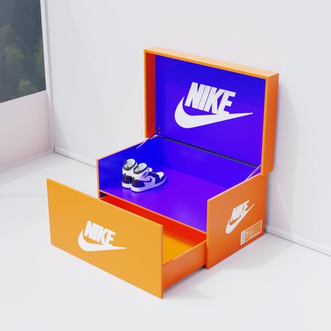 Sneakers Storage, Shoes Organization, Giant Shoe Box, Shoe Box Organizer, Sneaker Storage, Orange Box, Orange Boxes, Organization Boxes, Shoe Organizer