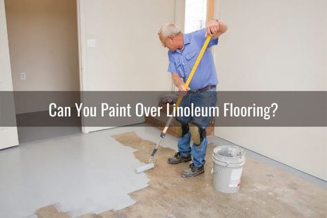 Paint Over Linoleum Floor, Painting Lanolin Floors, Refinish Linoleum Floors, Painting Over Linoleum Floors, Can You Paint Linoleum Floors, Paint Linoleum Floor Diy Kitchen, Painted Kitchen Floors Linoleum, How To Paint Linoleum Floors, Painting Linoleum Floors Kitchen