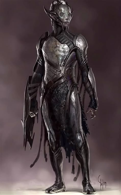 Alien Elf, Space Elf, Blank Expression, Elf Armor, Space Opera Art, Thor The Dark World, Dark Elves, Bd Art, Dungeons And Dragons Classes