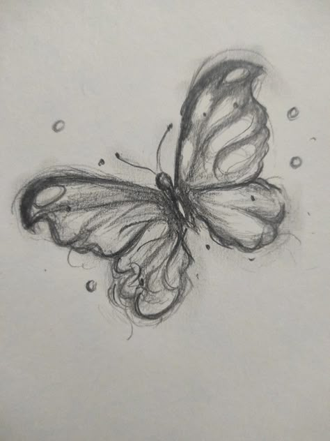 Butterfly Drawing Sketches, Improve Your Drawing, Butterfly Sketch, Animation Art Sketches, Cool Pencil Drawings, Your Drawing, Butterfly Drawing, Easy Doodles Drawings, Easy Drawings Sketches