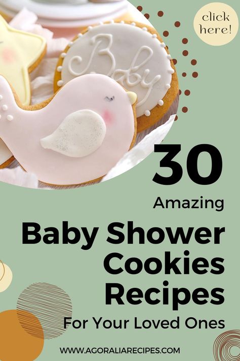 With these delicious baby shower cookie recipes, you can make the mom-to-be's day extra special! The birth of a child is always the best reason to rejoice. And what better way to do it than with tasty treats? You'll find delicious ideas for a dreamy baby shower in this roundup. Listed here are delicious baby shower cookie recipes. You can make cookies for baby showers at home by following these recipes. Cookies For Baby Shower, Baby Shower Cookies Neutral, Shower Recipes, Almond Meal Cookies, Homemade Sugar Cookies, Cookies Theme, Make Cookies, Easy Sugar Cookies, Cookie Tutorials