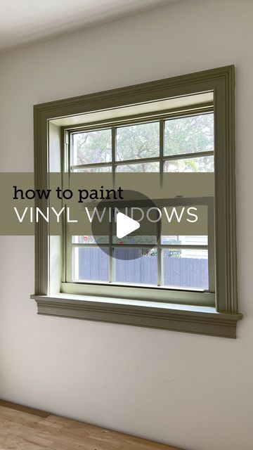 Paint Vinyl Windows, Painting Vinyl Windows, Window Trim Ideas Interior, Laundry Room Window, Best Paint For Bathroom, Window Trim Paint, Window Frame Colours, Painted Window Frames, Vinyl Window Trim