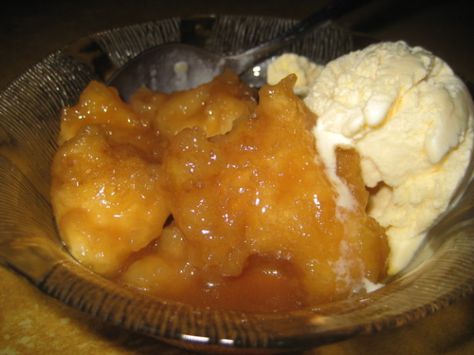 Yummy tested recipe. But use 1:2 brown sugar to water instead of 1:1. Equal quantities are far too sweet for NZ tastes Caramel Dumplings, Crescent Roll Apple Dumplings, Caramel Recipe Easy, Microwave Caramels, Apple Dumpling Recipe, Sweet Dumplings, Apple Dumplings, Dumplings Recipe, Dessert Dips