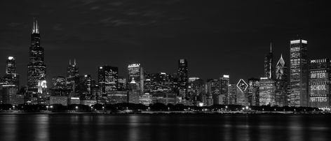 Chicago Skyline At Night Linkedin Background Banner Chicago, Day Trips From Chicago, Nature Lights, Chicago Snow, Chicago Wallpaper, Chicago Night, Chicago Travel Guide, Linkedin Background Image, Chicago At Night