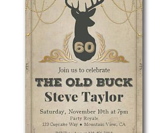 tussi Birthday Invitations For Men, Hunting Birthday Party, 90th Birthday Invitations, Hunting Birthday, Hunting Themes, 70th Birthday Invitations, 80th Birthday Invitations, 1st Birthday Party Invitations, 60th Birthday Invitations