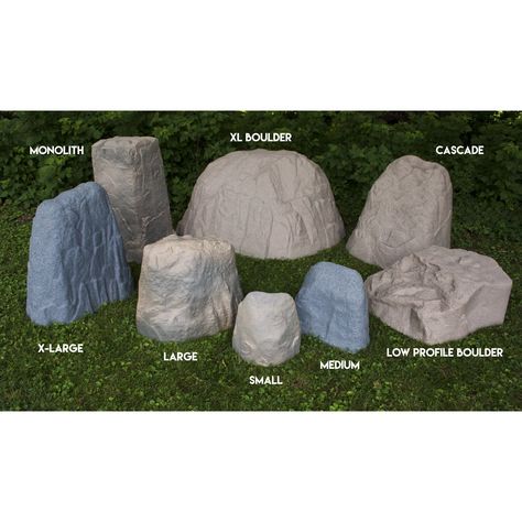 EMSCO Group Large Landscape Rock – Natural Sandstone Appearance - Walmart.com - Walmart.com Fake Landscape Rocks, Fake Rock Covers, Well Pump Cover, Septic Tank Covers, Pump Covers, Artificial Rocks, Fake Rock, Faux Rock, Sandstone Color