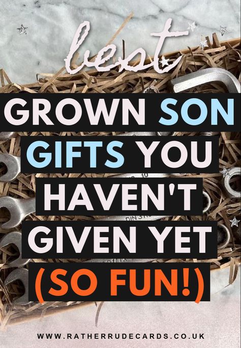 Best oldest son gifts ideas for your grown up or adult son gifts to make that he will love Birthday Gifts For Son In Law, Birthday Gifts For Son From Mom, Gifts For Son In Law Christmas, Birthday Gifts For Adult Son, Christmas Gifts For Adult Son, 21st Birthday Ideas For Son, Birthday Ideas For Son, Diy Unique Gifts, Gifts For Adult Son