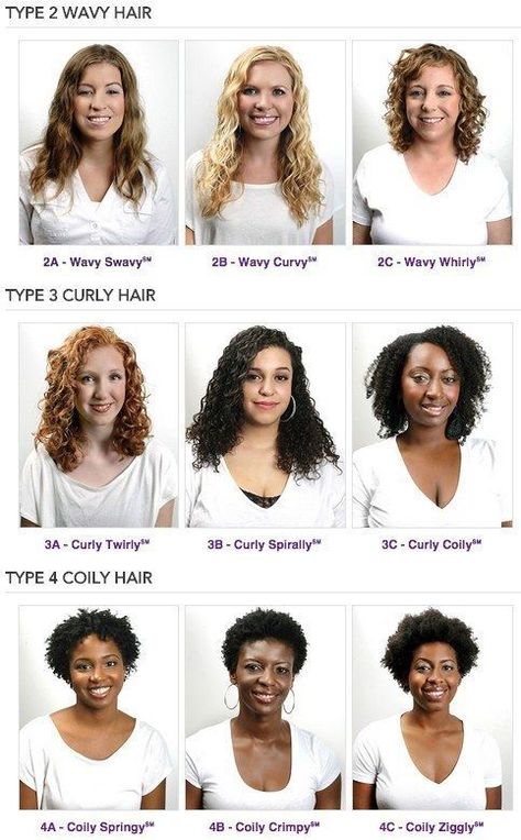 Hey curly girls: Know your curl type! | 31 Charts That'll Help You Have The Best Hair Of Your Life Types Of Curly Hair, Hair Type Chart, Hair Chart, Haircut Types, Curly Hair Types, Curly Girl Method, Coily Hair, Types Of Curls, Curly Hair Care