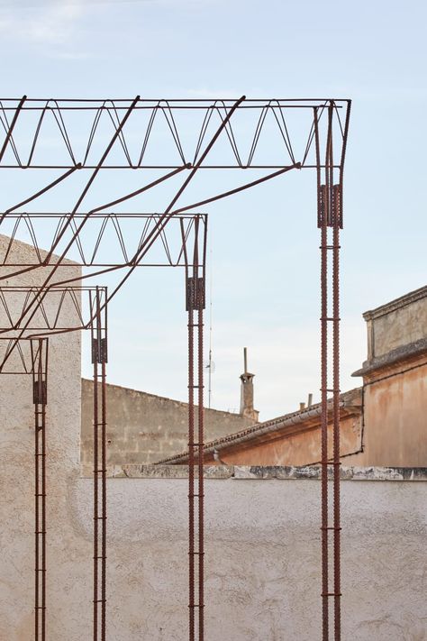 Aulets Architecture, José Hevia · Reform of Oenological Station · Divisare Exterior Handrail, Architectural Technologist, Casa Wabi, Fasad Design, Hydraulic Tiles, Canopy Architecture, Arch Architecture, Masonry Wall, Structure Architecture