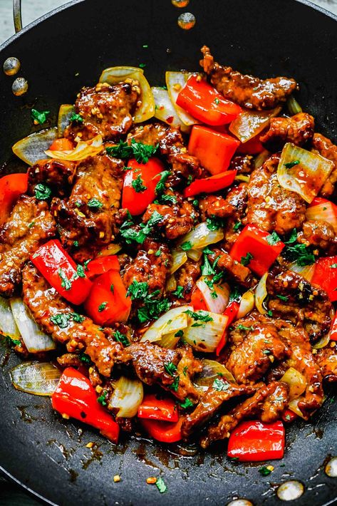 Beijing Beef, Sautéed Veggies, Crispy Beef, Asian Beef, Better Than Takeout, Spicy Beef, Asian Inspired Recipes, Chinese Dishes, Chinese Cooking