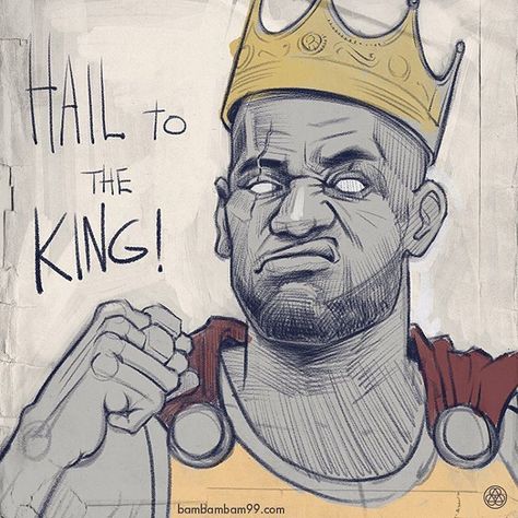 LeBron James Hail to the King Sketch King Sketch, Lebron James Art, Basketball Drawings, Nba Artwork, King Lebron James, Lebron James Lakers, Fantasy Basketball, King Lebron, Nba Basketball Art