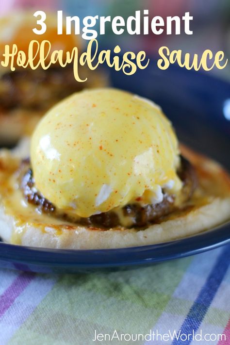 Dressings Recipes, Easy Hollandaise Sauce, Delicious Sauces, Homemade Hollandaise Sauce, Pesto Recipes, Perfect Poached Eggs, Fantastic Recipes, Seasoning Blends, Easy Peasy Recipes