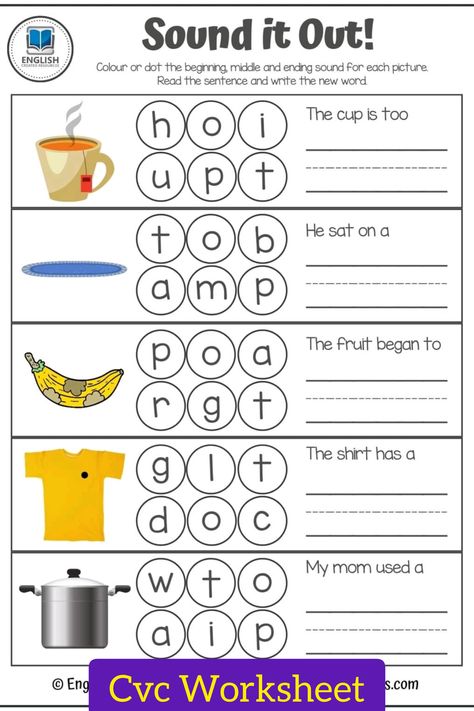 Cvc worksheets short words activities kindergarten grade phonics reading. Worksheets For Senior Kg, Reading Preschool, Compound Words Activities, Phonics Reading Passages, Words Activities, Phonics Cvc, Cvc Worksheets, Cvc Words Worksheets, Family Word