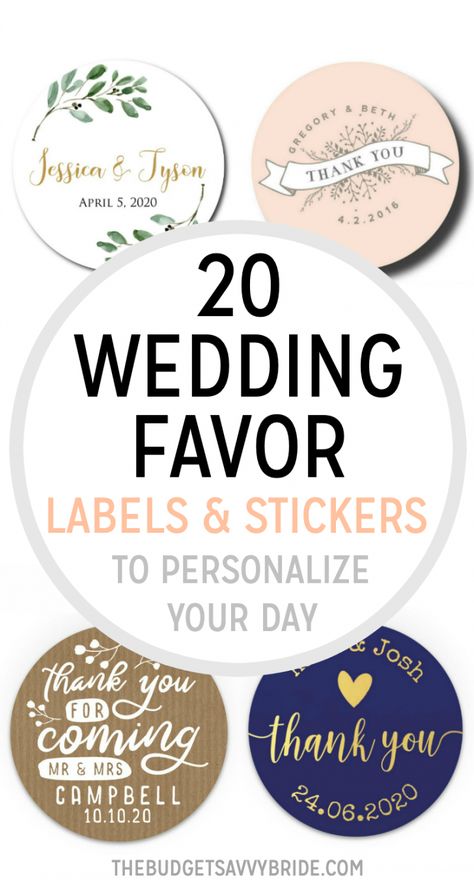 20 Wedding Favor Labels and Stickers to Personalize Your Day Wedding Favor Candle Labels, Custom Labels Stickers, Wedding Favor Labels Stickers, Wedding Pretzels, Wedding Favor Sayings, Wine Displays, Personalized Stickers Labels, Wedding Reception Favors, Personalized Wedding Stickers