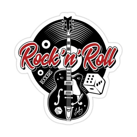 Rockabilly Wallpaper, Rock And Roll Logo, Festa Rock Roll, Rock And Roll Tattoo, Rock And Roll Art, Stickers Rock, Rock In Roll, Rock And Roll Sign, Rock And Roll Guitar