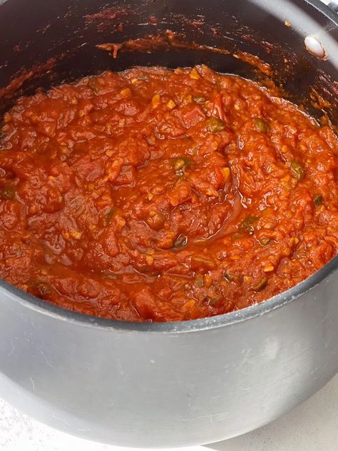 Matbucha (Spicy Moroccan Tomato Dip) - Something Nutritious