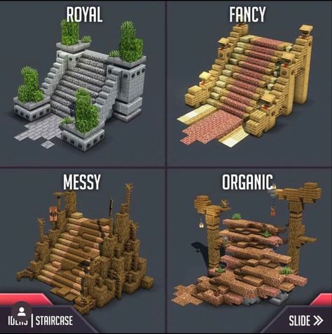 Minecraft Kale, Minecraft Stairs, Minecraft Castle Designs, Skórki Minecraft, Construction Minecraft, Minecraft Welten, Minecraft Create, Case Minecraft, Minecraft Decoration