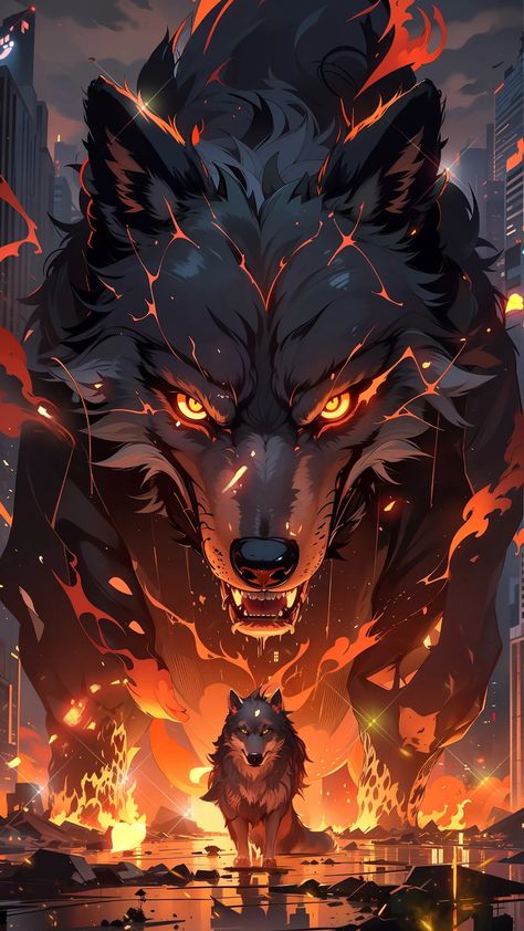 Wolf Art Fantasy, Wolves Art, Fire Wallpapers, Moon Stars Art, Anime Wolf Drawing, Top Wallpaper, Angry Wolf, Big Wolf, Shadow Wolf