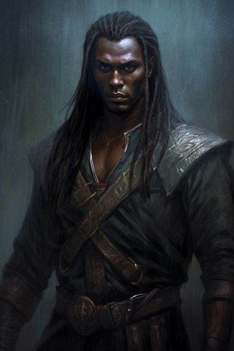 Dark Skin Character Art, Black Fantasy Male, Black Fantasy Aesthetic, Dark Skin Character, Wedding Hairstyles Down With Veil, Dark Fantasy Male, Black Male Character Design, Bob Hairstyles Brunette, Hairstyle Trending