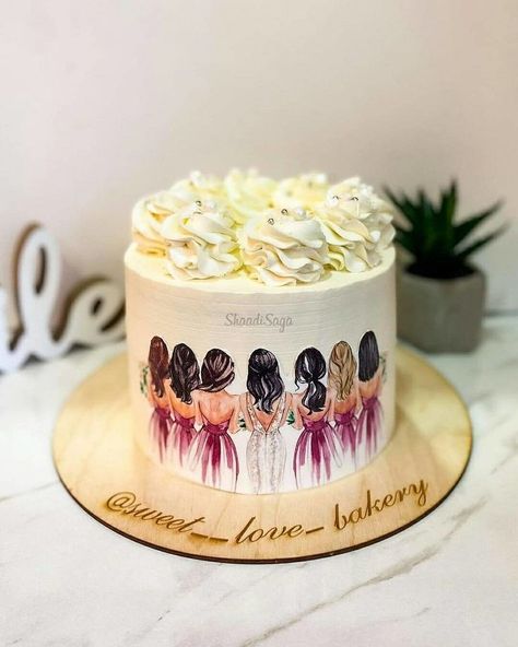 Cakes For Bachelorette Party The Bride, Bachelorette Cake Design, Brides Cake Ideas, Cake Designs For Bachelorette Party, Cake Designs For Friends, Bye Bye Single Life Cake, Bride To Be Cake Ideas Funny, Bachelorette Cake Ideas Classy, Bride To Be Cake Bachelorette Parties