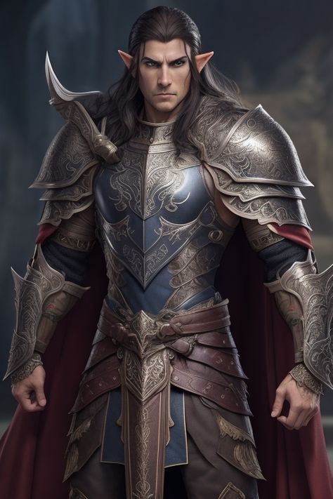 Elven Kingdom, Elven Costume, Dnd Elves, Male Elf, Pathfinder 2e, Elf Man, Elf Warrior, Half Elf, Masc Fashion