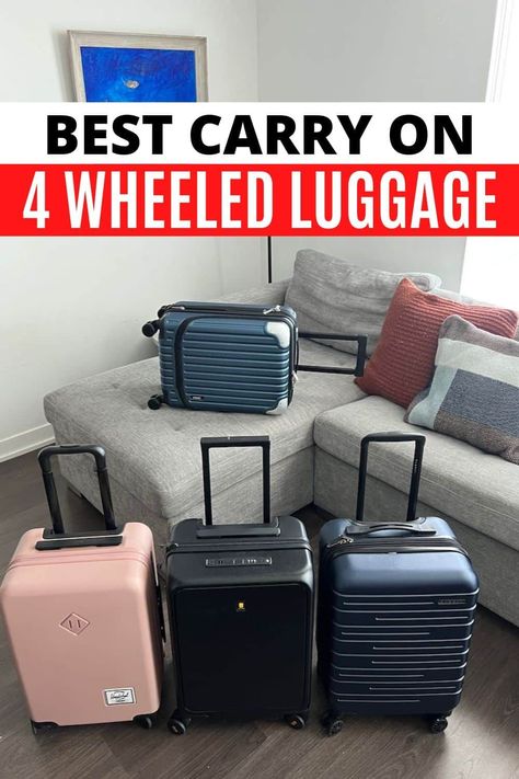 Looking to buy Four Wheeled Cabin Luggage? Our tested reviews feature the best brands manufacturing beautifully designed carry on luggage. Luggage Packing, Luxury Travel Destinations, Packing Luggage, Cabin Luggage, Blogger Photography, Romantic Honeymoon, The Best Films, Honeymoon Destinations, Carry On Luggage