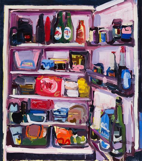 John Bokor Art, John Bokor, Fridge Painting, Fridge Illustration, Table Painting, Art Alevel, Interior Paintings, Street Gallery, The Stranger