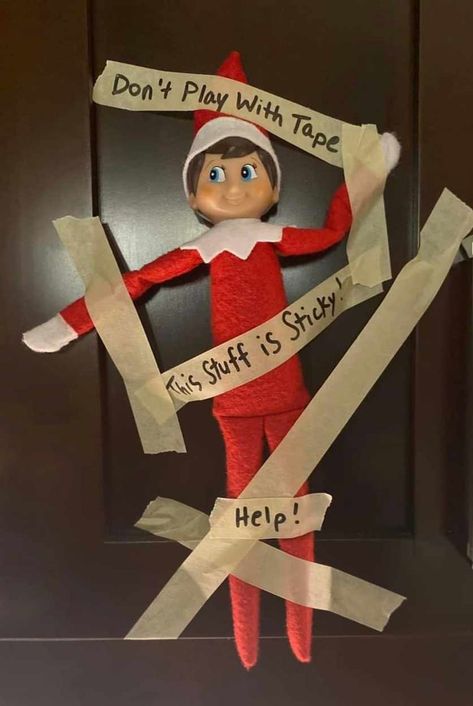 65 Funny Elf on the Shelf Ideas for Cheeky Elves | Finding Myself Young Funny Things For Elf On The Shelf, Elves On The Shelf Ideas For Kids, Elf On Shelf Simple Ideas, Elf On The Shelf Snack Ideas, Three Elves On The Shelf Ideas, Easy Diy Elf On The Shelf Ideas, Christmas Elf Ideas Funny, Elf On The Shelf Ideas Fishing, Elf On The Shelf 2 Elves Ideas