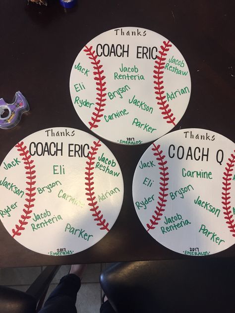 Baseball Treats For Players, T Ball Coach Gift Ideas, Tee Ball Coach Gift Ideas, Diy Baseball Coach Gifts, Tball Coach Gift Ideas, Baseball Coach Gift Ideas Diy, Baseball Coach Appreciation Gifts Diy, Baseball Coach Gift Ideas, End Of Baseball Season Gifts