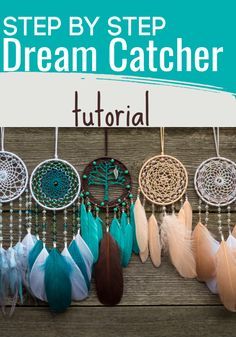 Traditional Dream Catcher, Homemade Dream Catchers, Make A Dream Catcher, Diy Dream Catcher Tutorial, Making Dream Catchers, Dream Catcher Tutorial, Dream Catcher Patterns, Dream Catcher Decor, Crochet Dreamcatcher