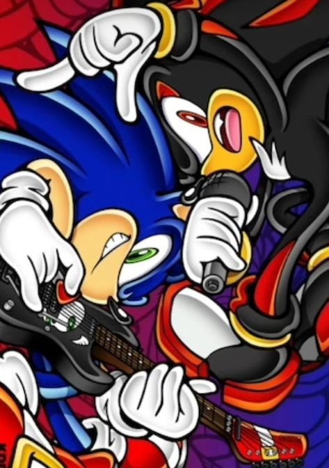 Sonic Wallpapers Y2k, Sonic With Guitar, Shadow The Hedgehog Pfp Y2k, Sonic Y2k Wallpaper, Sonic The Hedgehog Aesthetic, Sonic Pfp Aesthetic, Sonic Pfp Y2k, Sonic Adventure Art, Sonic And Shadow Wallpaper