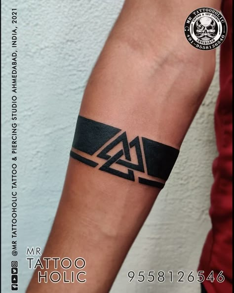 Tattoo Patterns For Men, Triangle Tattoo Design, Any Tattoo, Bull Skull Tattoos, Band Tattoos For Men, Ring Tattoo Designs, Viking Tattoo Symbol, Band Tattoos, Z Tattoo