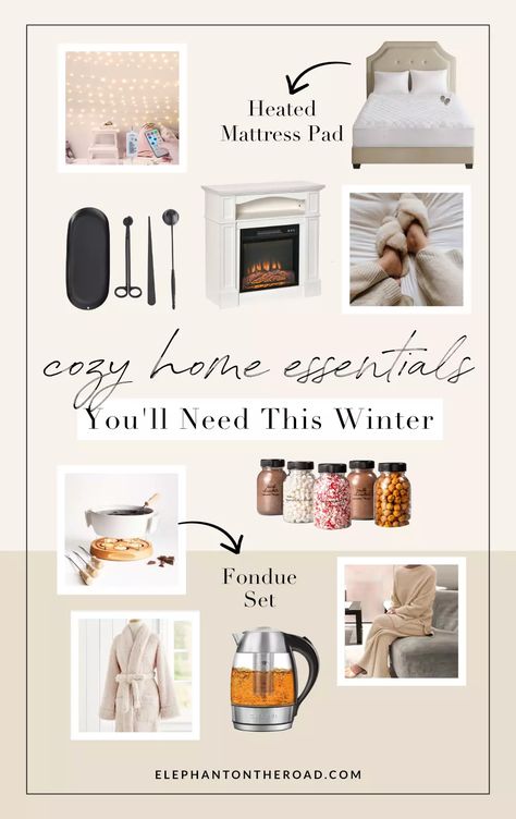 10 Cozy Home Essentials You’ll Need This Winter Cozy Home Essentials, Winter Home Essentials, Winter Necessities, Cozy Essentials, Heated Mattress Pad, Fondue Set, Mattress Pad, Highlight Icons, Christmas Gift Guide