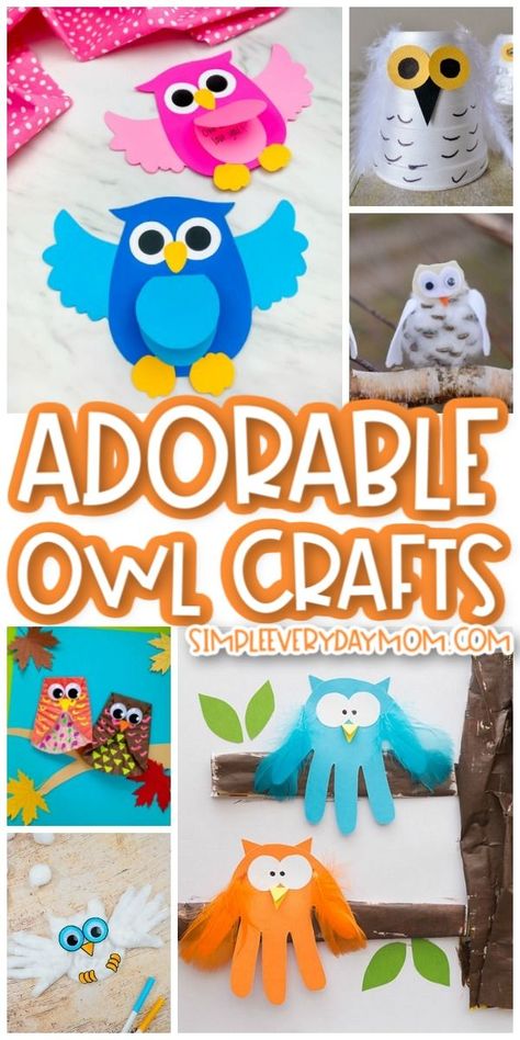 Prek Owl Crafts, Owls For Preschoolers, Owl Projects For Preschool, Owl Crafts For Kindergarten, 3d Owl Crafts, Easy Owl Crafts For Preschoolers, Halloween Owl Craft, Easy Owl Craft, Preschool Owl Crafts