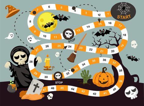 Hallowen Crafts, Preschool Classroom Themes, Halloween Maze, Imprimibles Halloween, Halloween Lesson, Christmas Board Games, Homemade Halloween Decorations, Halloween Clay, Halloween Games For Kids