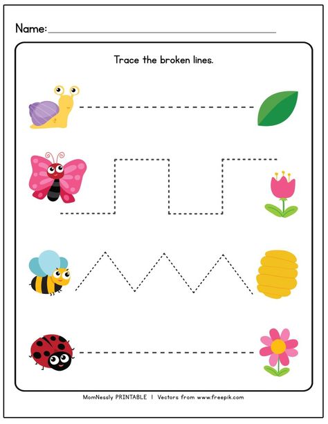 Tracing Lines Worksheets - https://tribobot.com Trace Lines Preschool Free Printable, Tracing Worksheets For Kindergarten, Tracing Lines Worksheets, Trace Line, Trace The Lines, Kertas Kerja Prasekolah, Line Tracing Worksheets, Pre Writing Practice, Tracing Worksheets Free