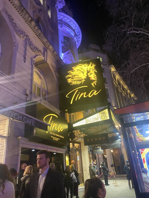 Broadway Sign, Tina Turner Musical, Theatre Life, Tina Turner, West End, Musical Theatre, Aesthetic Pictures, Broadway, Vision Board