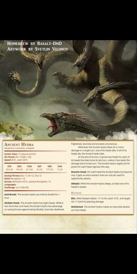 5e Monsters, Homebrew Monsters, Dnd Monster, Monster Manual, Dnd Stats, Creaturi Mitice, Dnd Homebrew, Dungeon Master's Guide, Dnd Classes