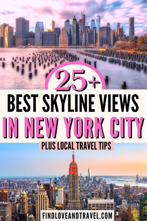 Looking for the best views in NYC? Make sure to check out these viewpoints in New York City to see the Manhattan skyline for photos all by a local New Yorker! New York City Travel | NYC Skyline | NYC photos | NYC views | NYC photography | New York City things to do in | New York Skyline photos | Empire State Building views | New York City Inspiration | Best views in New York | NY Skyline | Brooklyn Bridge | new york aesthetic | Manhattan Night lights | New York NY | Free things to do in NYC #NYC Skyline Photos, Instagramable Places, Empire State Building View, Manhattan Night, York Things To Do, Ny Skyline, City Inspiration, Travel Nyc, Nyc Photos