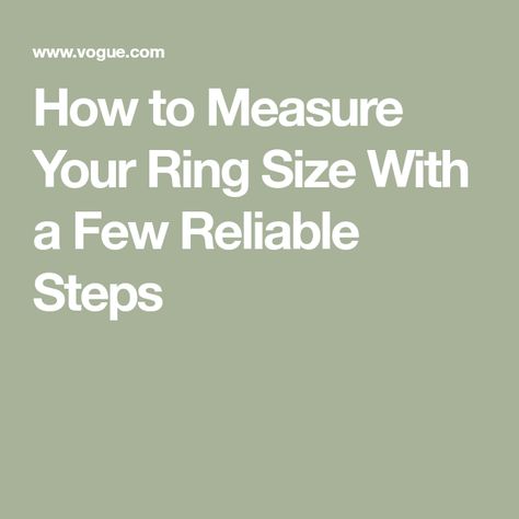 How to Measure Your Ring Size With a Few Reliable Steps Find Ring Size At Home, How To Measure Ring Size, Printable Ring Size Chart, Wrap Too, Measure Ring Size, How To Measure Yourself, Local Jewelry, Do Exercise, How To Measure