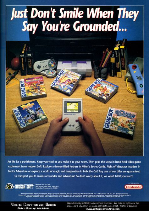 Game boy ad - Looks like he has Super Famicom controllers for his US SNES ... I wonder why http://www.mediator.io/ Nintendo Ads, Gaming Ads, Old Nintendo, Retro Nintendo, Game Ads, Video Game Print, Gameboy Games, Nintendo Classic, Nintendo Sega