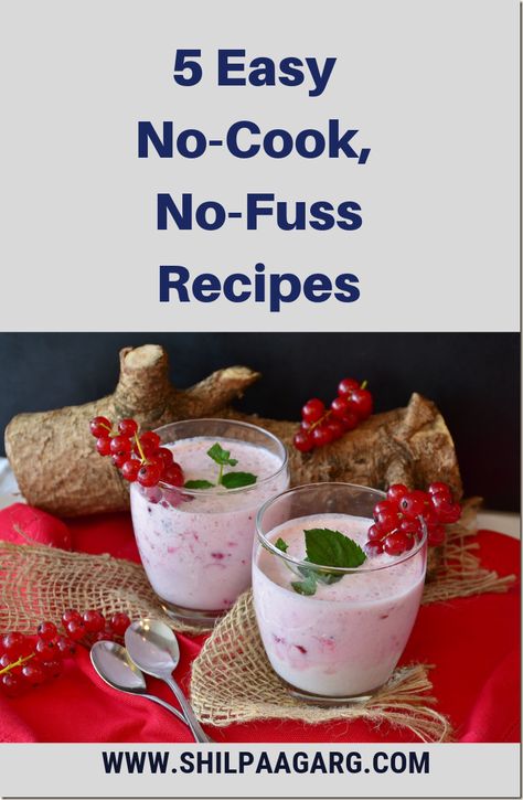 5 Easy No-Cook No-Fuss Recipes Nutella Milkshake, Strawberry Overnight Oats, Whole Wheat Pita, Portuguese Food, It's Too Hot, No Cooking, Food Experiences, Chocolate Shavings, Food Pairings